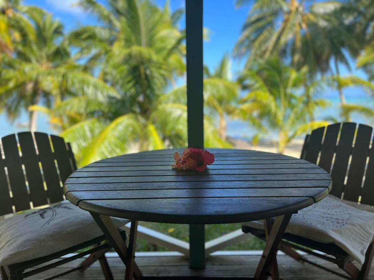 Paparei Beachfront Bungalows, Aitutaki Arutanga Ngoại thất bức ảnh